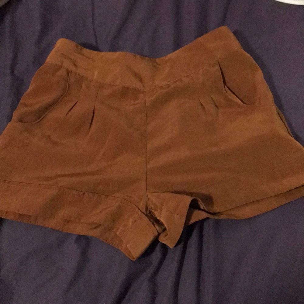 Tan/orange dressy shorts